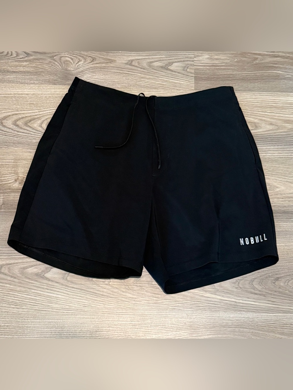 NOBULL 7” Training Shorts Black Lightweight Mens size XL Zipper Pockets